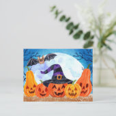 可愛いハロウィン葉書 ポストカード (スタンド正面)