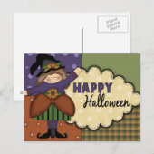 可愛いハロウィン葉書 ポストカード (正面/裏面)