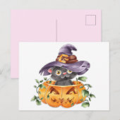 可愛いハロウィン葉書 ポストカード (正面/裏面)