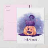 可愛いハロウィン葉書 ポストカード (正面/裏面)