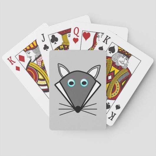 可愛いハロウィン遊ウルフのカード トランプ (裏面)