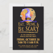 可愛いハロウィン食べドリンクは怖い衣装パーティー 招待状