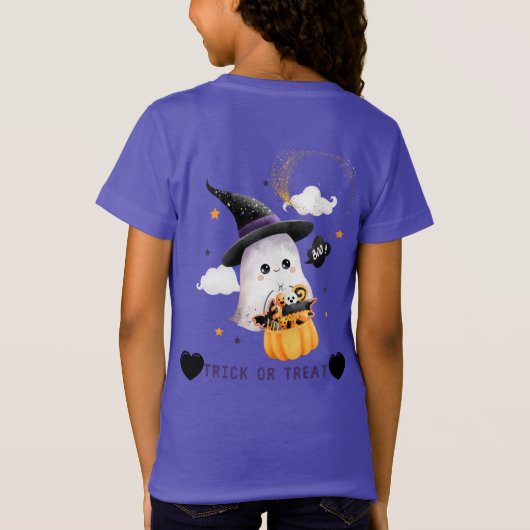 可愛いハロウィン Tシャツ (裏面)