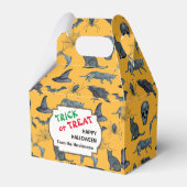 可愛いハロウィーンのオールオーバーデザインカスタムお願いボックス フェイバーボックス (裏面サイド)