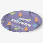 可愛いハロウィーンのカスタマイズ ペーパープレート (アングル)