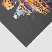 可愛いハロウィーンのカボチャのちょうちんモダンモンスタートラックハロウィーン 薄葉紙 (詳細)