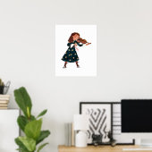 可愛いハロウィーンの子供のコスチュームのトリックとトリートパレード ポスター (ホームオフィス)