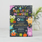 可愛いハロウィーンの小さな怪物が一世を変えている 招待状 (スタンド正面)