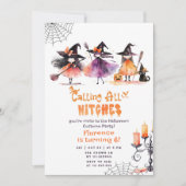 可愛いハロウィーンの衣装パーティー 招待状 (正面)