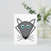 可愛いハロウィーンウルフポストカード ポストカード (スタンド正面)