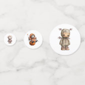 可愛いハロウィーンキャラクター紙吹雪- Sweet & Happy コンフェッティ (正面)