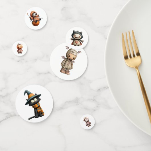 可愛いハロウィーンキャラクター紙吹雪- Sweet & Happy コンフェッティ (グループ)