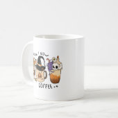 可愛いハロウィーンコーヒー愛好家 コーヒーマグカップ (正面左)