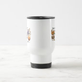 可愛いハロウィーンコーヒー愛好家 トラベルマグ (中央)