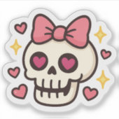 可愛いハロウィーンスカルシール シール (正面)