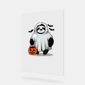 可愛いハロウィーンスロースTシャツ可愛不気味いD アクリルサイン (傾斜)