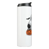 可愛いハロウィーンスロースTシャツ可愛不気味いD タンブラー (回転左)