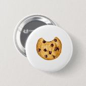 可愛いハロウィーンチョコレートチップクッキーコスチュームGif 缶バッジ (正面&裏面)