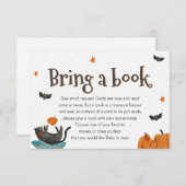 可愛いハロウィーンテーマでブックカードを持って来て エンクロージャーカード (正面/裏面)