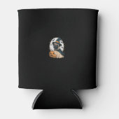 可愛いハロウィーンパグラブウィッチコスチューム犬かぼちゃ 缶クーラー (正面)