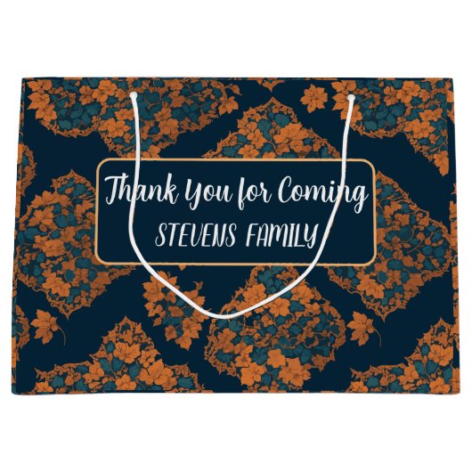 可愛いハロウィーンパターンスプオキーパーティー ラージペーパーバッグ (正面)