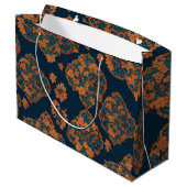 可愛いハロウィーンパターンスプオキーパーティー ラージペーパーバッグ (裏面アングル)