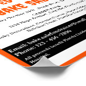 可愛いハロウィーンベイクセール募金会 ポスター (角)