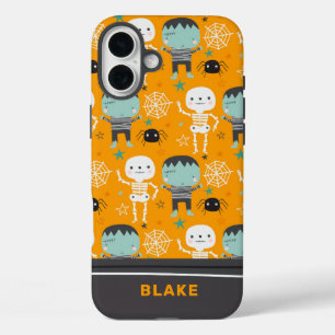 可愛いハロウィーンモンスタパーソナライズされたーズ iPhone 16 PLUSケース