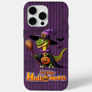 可愛いハロウィーンラプター/恐竜の魔女 iPhone 15 PRO MAXケース