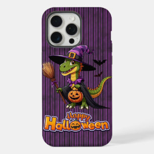 可愛いハロウィーンラプター/恐竜の魔女 iPhone 15 PRO MAXケース