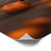 可愛いハロウィーンロットワイラーパピードウカボチャ ポスター (角)