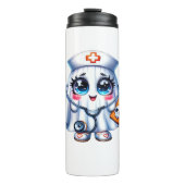 可愛いハロウィーン幽霊をナースの制服クラシックに タンブラー (正面)