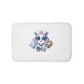 可愛いハロウィーン幽霊をナースの制服クラシックに バスマット (正面)