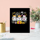 可愛いハロウィーン幽霊ナーストリオとメディカルキットa アクリルサイン (ウェディング)