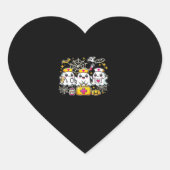 可愛いハロウィーン幽霊ナーストリオとメディカルキットa ハートシール (正面)