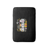 可愛いハロウィーン幽霊ナーストリオとメディカルキットa バスマット (正面縦)