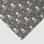 可愛いハロウィーン幽霊レース – 緑 薄葉紙 (詳細)