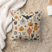 可愛いハロウィーン模様 クッション (ブランケット)