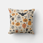 可愛いハロウィーン模様 クッション (正面)