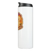 可愛いハロウィーン猫とミイラ刺繍パッチスティック タンブラー (回転右)