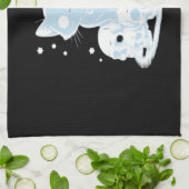 可愛いハロウィーン猫ネコ猫ゴシック様式の美学エッセン キッチンタオル (折り畳み)