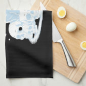 可愛いハロウィーン猫ネコ猫ゴシック様式の美学エッセン キッチンタオル (四つ折り)