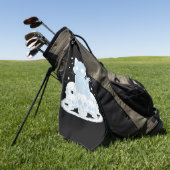 可愛いハロウィーン猫ネコ猫ゴシック様式の美学エッセン ゴルフタオル (グリーン)