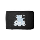 可愛いハロウィーン猫ネコ猫ゴシック様式の美学エッセン バスマット (正面)