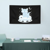 可愛いハロウィーン猫ネコ猫ゴシック様式の美学エッセン 横断幕 (トレードショー)