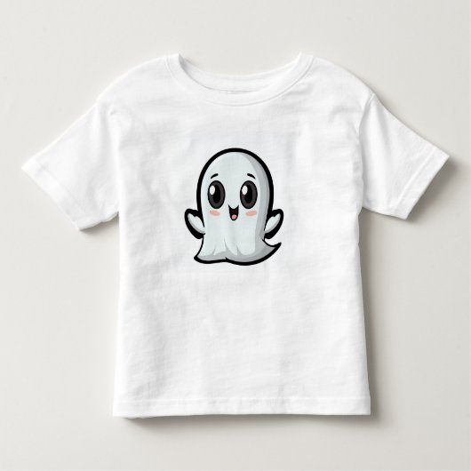 可愛いハロウィーン用幽霊 トドラーTシャツ (正面)