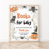 可愛いハロウィーン赤ちゃんシャワーベビー用の本 ポスター