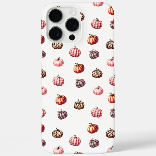 可愛いハロウィーン/秋かぼちゃ模様 Case-Mate iPhoneケース (裏面)