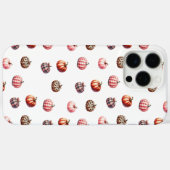 可愛いハロウィーン/秋かぼちゃ模様 Case-Mate iPhoneケース (裏面 (横))