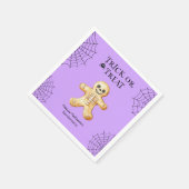 可愛いハローウィンパーティパーソナライズされた骨格 スタンダードカクテルナプキン (角)